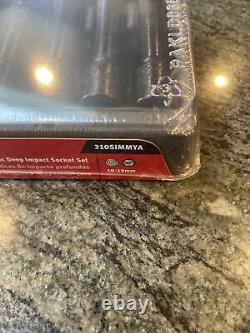 NEW Snap-on-T? 1/2 drive deep Impact Socket Set 310SIMMYA 10-19mm Sealed Set