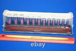 NEWEST Snap-on 12 Piece 3/8 Drive 6-Point Metric Deep FDX Socket Set 212YSFSMY