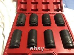 Napa 3/4 Drive 6 point Point Deep Impact Socket Set 8 peice with case