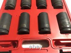 Napa 3/4 Drive 6 point Point Deep Impact Socket Set 8 peice with case