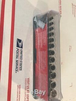 New Snap On #112stmmy 12 Piece Metric 6 Point Deep 1/4 Drive Socket Set New