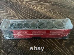 New Snap on 7 Pc 1/2 Drive 6-Point Metric Semi-Deep Impact Socket Set 307IMMS