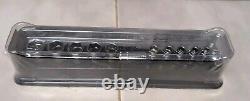 New Snapon 1/4 drive 5 thru 15 mm 6-point Semi deep Socket Set 112TMMSY