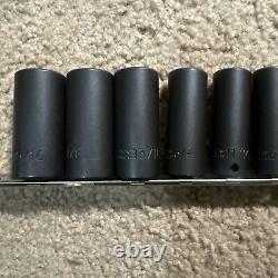 Proto J72116 3/8 Drive 15 Piece Deep Impact Socket Set, 6 Point