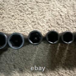 Proto J72116 3/8 Drive 15 Piece Deep Impact Socket Set, 6 Point