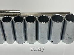 Proto USA J54104 11pc SAE 1/2 to 1-1/8 Deep Socket Set 1/2 Drive 12 Point