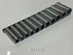 Proto USA J54104 11pc SAE 1/2 to 1-1/8 Deep Socket Set 1/2 Drive 12 Point