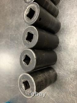 (READ FOR SIZES) Mac Tools 1/2 Drive 6-Point Deep Well Impact Socket Set