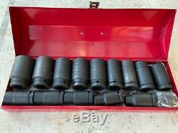 S-k Hand Tools 3/4 Drive Deep Well 6 Point Impact Socket Set