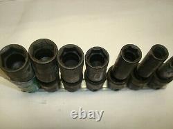 S-k Tools 3/8 Drive 7 Piece S A E 6 Point Deep Swivel Impact Socket Set