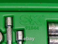 SK 1/4 Drive 44 Pc. 6-Point SAE & Metric Standard & Deep Socket Set #91844