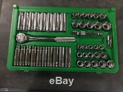 SK Hand Tools 4147-6 47 Pc 1/2 Drive 6 Point Std and Deep Frac & Metric Set