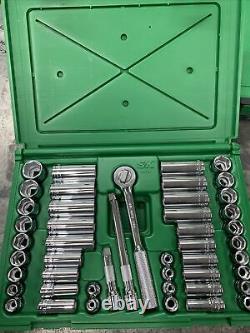 SK Tools 6 point 3/8 drive chrome socket wrench SAE/Metric 47pc NEW