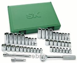 SK Tools 94547-12 Standard & Deep 12 Point SAE & Metric 3/8 Drive Socket Set