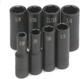 Sk Tools Usa 3/8 Drive, 8 Piece, 6 Point, Deep Sae Impact Socket One Size