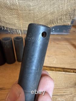 SNAP ON 1/2 Drive 6 Point Deep Impact Socket Set 8 PC SIM model 1/2-1 USA