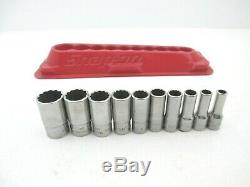 NEW Snap-On 1/4" Drive 12-Point SAE 1/4" Flank Drive Shallow Universal Socket