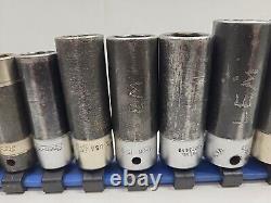 SNAP ON 11 Piece Metric 6 Point Deep Impact Socket Set 9-19 SIMFM 3/8 Drive