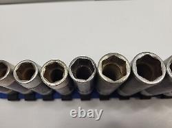 SNAP ON 11 Piece Metric 6 Point Deep Impact Socket Set 9-19 SIMFM 3/8 Drive