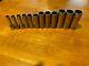 Snap-on 12 Piece 3/8 Drive Metric 12 Point Deep Socket Set 8mm To 19mm