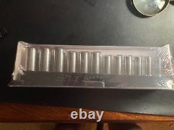 SNAP ON 12 pc 3/8 Drive 12-Point Metric Flank Drive Deep Socket Set (8-19 mm)