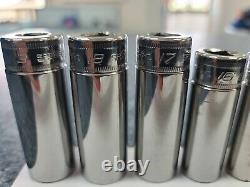SNAP-ON 12 pc 3/8 Drive 6-Point Metric Flank Drive Deep Socket Set FREE SHIPPING