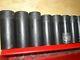 Snap On 13 Piece Deep Impact Socket Set 1/2 Drive, 6 Point, Metric, 12mm To 24m