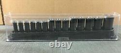 SNAP ON 14-Piece 3/8 Drive 6-Point Metric Flank Drive Deep Impact Socket Set