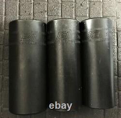 SNAP ON 14-Piece 3/8 Drive 6-Point Metric Flank Drive Deep Impact Socket Set