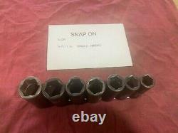 SNAP ON 7 PC 1/2 Drive 6-POINT SAE DEEP IMPACT SOCKET SET (3/4 to 1-1/8)