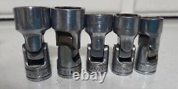 SNAP-ON FSU FS 3/8 Drive 6 Point SAE Swivel Sockets Deep Shallow USA Tools