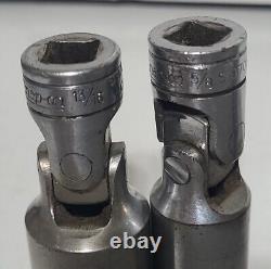 SNAP-ON FSU FS 3/8 Drive 6 Point SAE Swivel Sockets Deep Shallow USA Tools