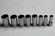 Snap-on Tools 1/4 Drive 12-point Metric Flank Drive Semi-deep Socket Set