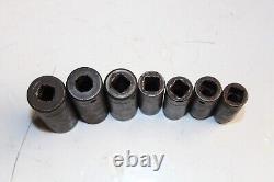 SNAP-ON TOOLS 3/8 Drive 6-Point SAE Deep Impact Socket Set 7pcs USA