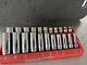 Snap On Tools New 22pc 3/8 Drive Sae 6 Point Shallow Deep Socket Set 222sffs Fhv