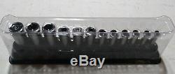 SNAP ON Tools 212SFSMY 3/8 DRIVE 12 Pc DEEP 6 POINT METRIC SOCKET SET 8 TO 19MM