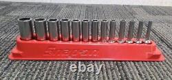 SNAP-ON YSTM 13pc 1/4 Drive 6-Point Deep Socket Set (YSTM04 YSTM20)