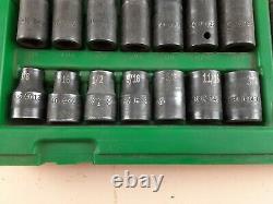 Sk 1/2 Drive Impact Socket Set 16 Pc 6 Point Standard And Deep 4050