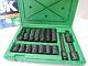 Sk 1/2 Drive Impact Socket Set 17 Pc 6 Point Fractional Standard And Deep 4050
