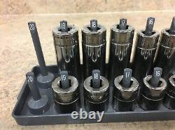 Snap 3/8 Drive Metric 6 Point Shallow & Deep Sockets USA