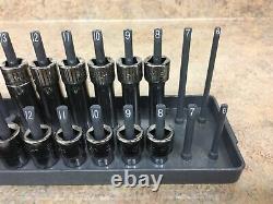 Snap 3/8 Drive Metric 6 Point Shallow & Deep Sockets USA