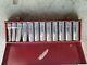 Snap-on 1/2 Drive 12 Piece 12 Point Deep Socket Set Used 12-24mm 313smya