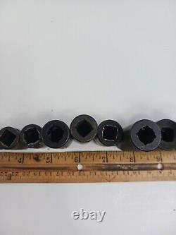 Snap On 11 pc 3/8 Drive 6-Point Metric Deep Impact Socket SET IMFMS