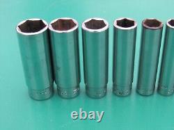 Snap On 110stmy 10 Pc 1/4 Drive 6 Point Sae Deep Socket 3/16 9/16 Underline