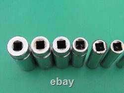 Snap On 110stmy 10 Pc 1/4 Drive 6 Point Sae Deep Socket 3/16 9/16 Underline