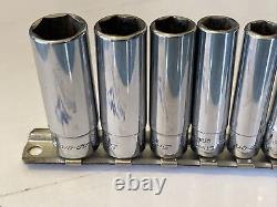 Snap On 110stmy 10 Pc 1/4 Drive 6 Point Sae Deep Socket 3/16' To 916 New Logo