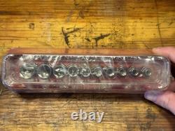 Snap On 110tmsy 10 Pc 1/4 Drive SAE 6 Point Semi Deep Socket Set Sealed