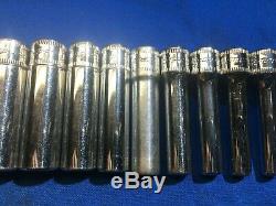 Snap-On 112STMMY+1 1/4 Drive Metric Deep 6-Point SOCKET SET 13PC 4mm-15mm