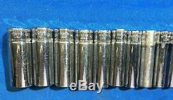 Snap-On 112STMMY+1 1/4 Drive Metric Deep 6-Point SOCKET SET 13PC 4mm-15mm