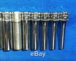 Snap-On 112STMMY+1 1/4 Drive Metric Deep 6-Point SOCKET SET 13PC 4mm-15mm